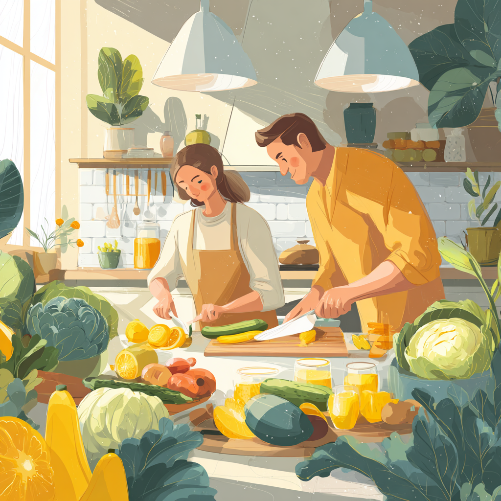 Свіжі овочі та фрукти для здорового харчування